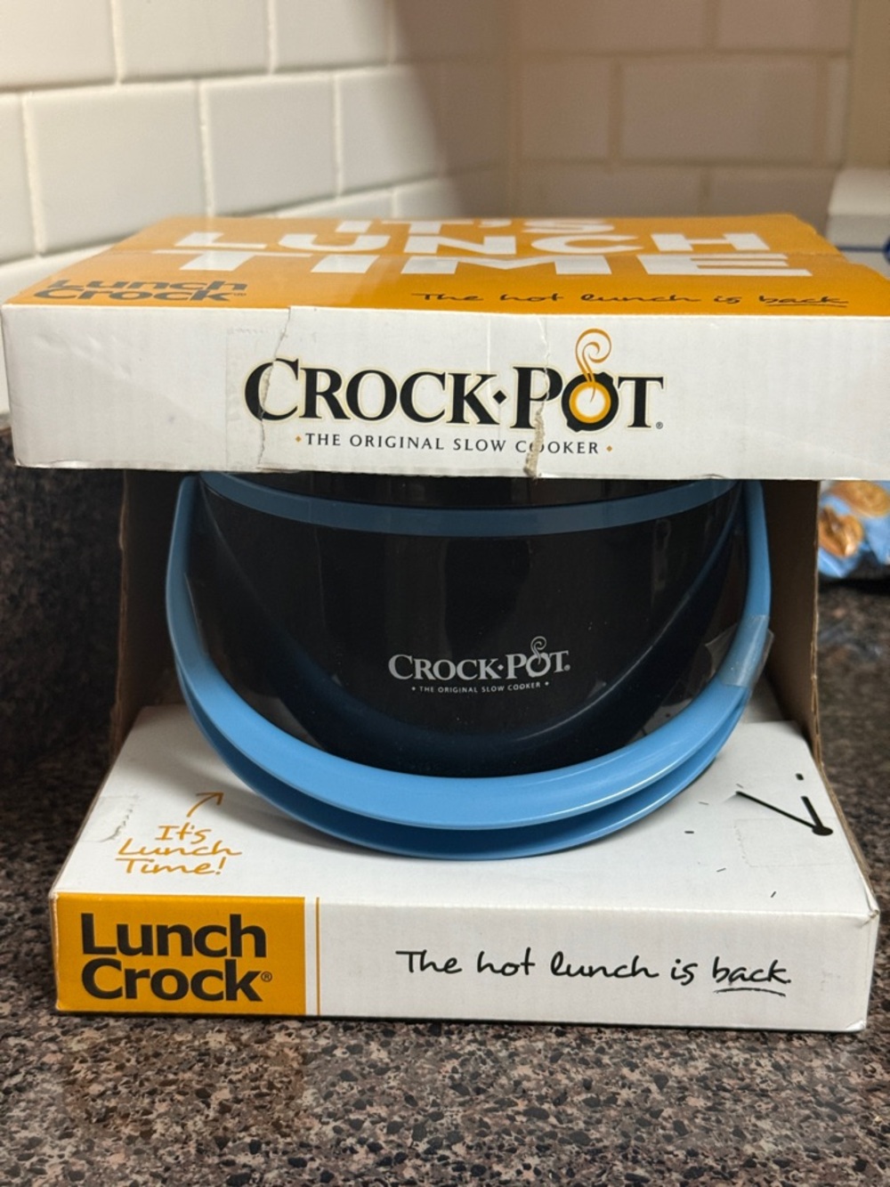 Crock-Pot Blue Lunch Crock Portable Slow Cooker